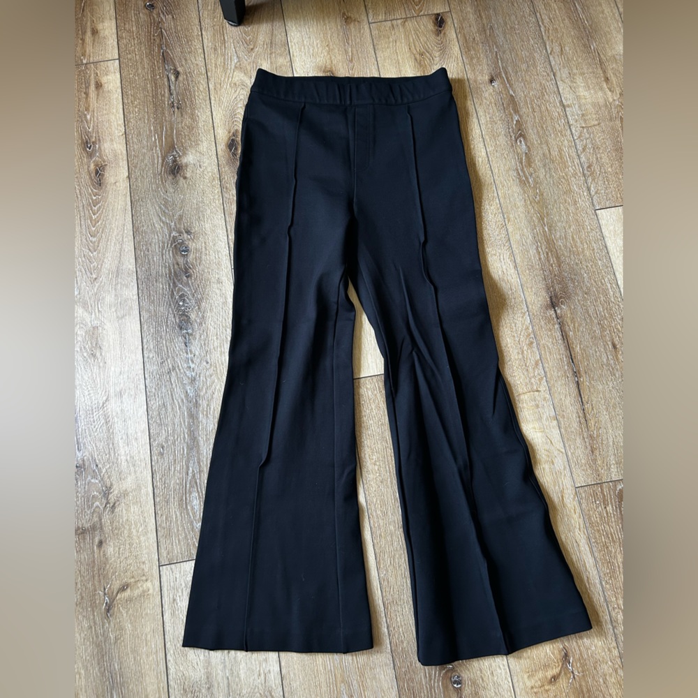 Spanx black flare pants XL